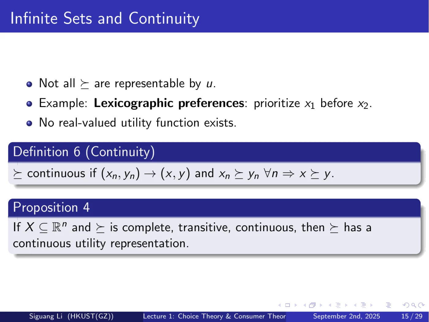 课件第 15 页：Infinite Sets and Continuity