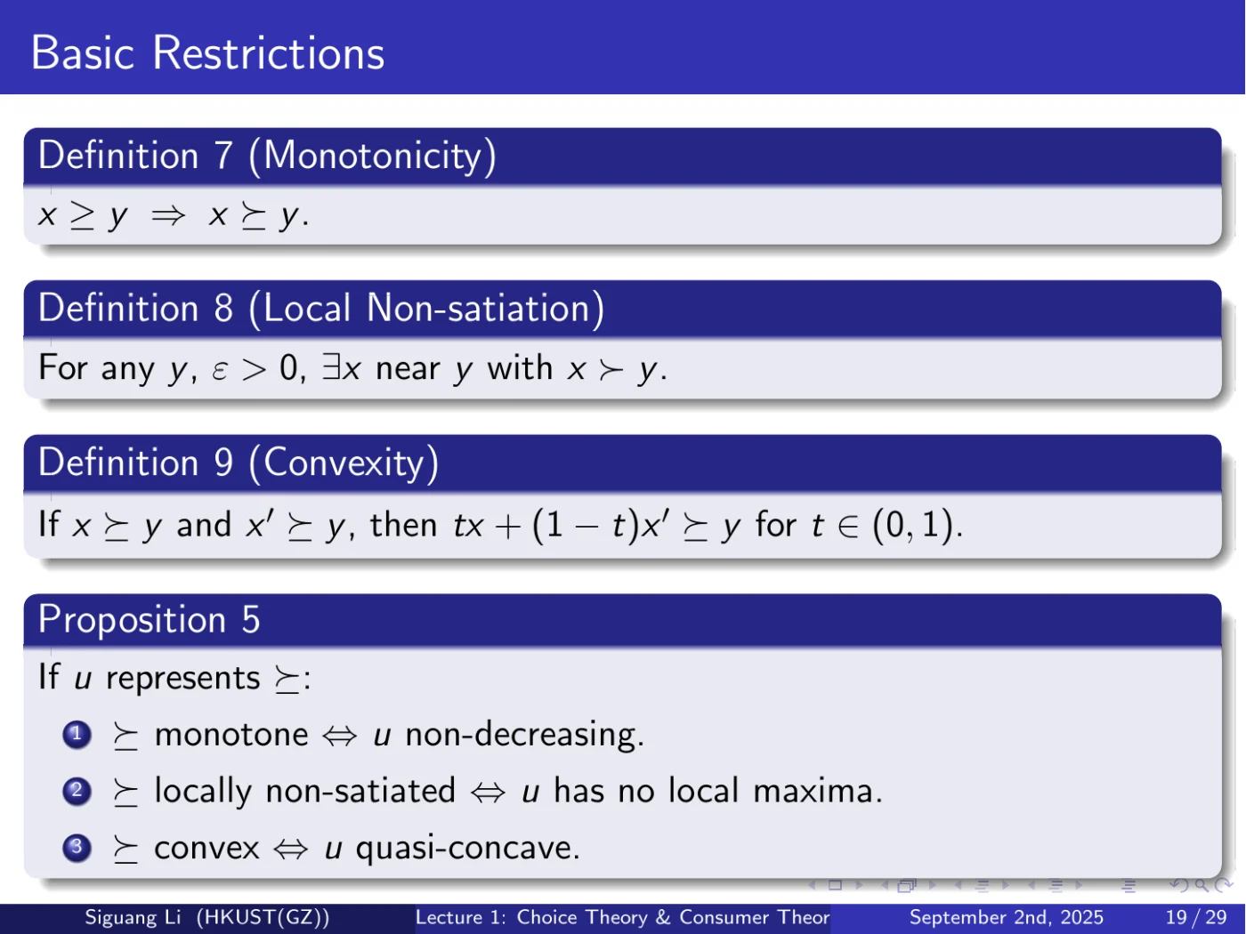 课件第 19 页：Basic Restrictions