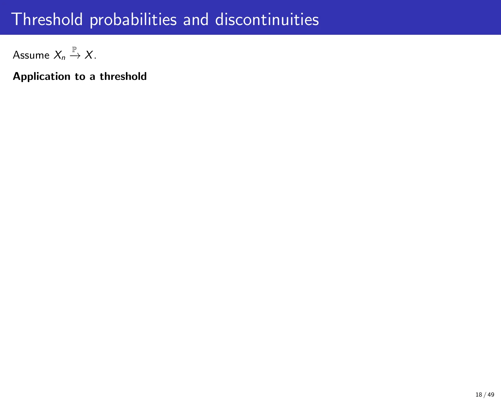 课件第 18 页：Threshold probabilities and discontinuities